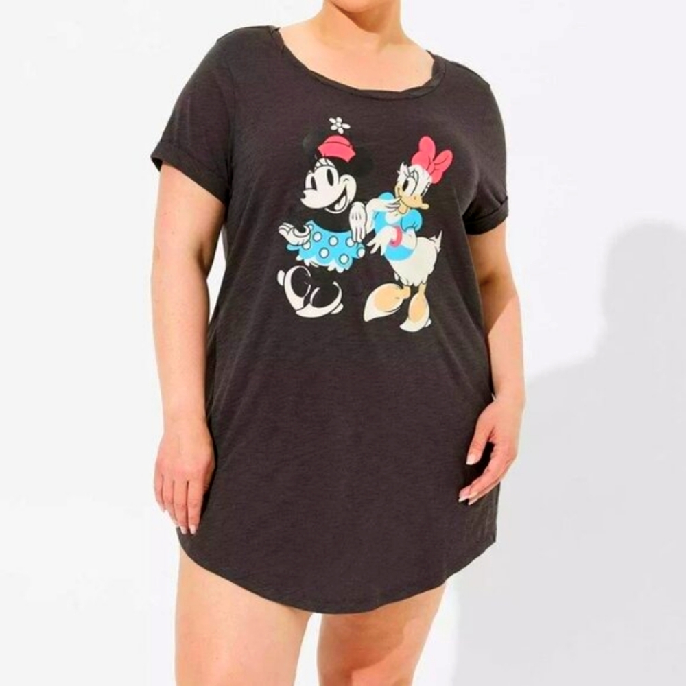 ❤️NWT TORRID DISNEY MINNIE MOUSE DAISY DUCK SLEEP SHIRT TUNIC - SIZE 2X